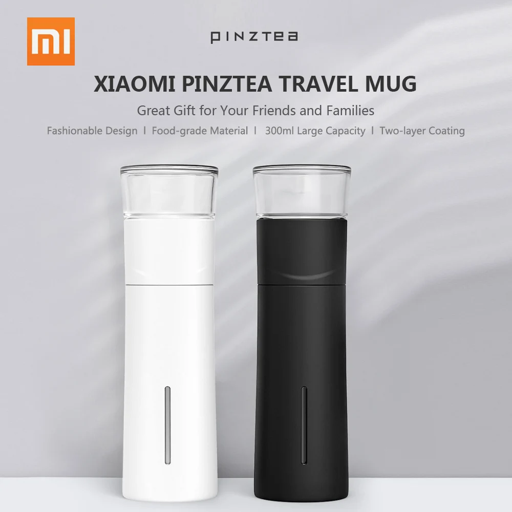 Xiaomi PINZ tea 300 мл портативная кружка для воды наружные кружки для путешествий Термочашка бутылка с сеточкой для заваривания чая контейнер теплая чашка