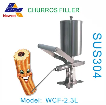 

Free ship commercial stainless steel Churros filler,Churros filling machine Espana Churros filler puff jam filler