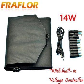 

14W 18V Dual Output Waterproof Outdoor Foldable Folding Solar Panel Charger, Portable External 12V Battery & Power Bank Charger
