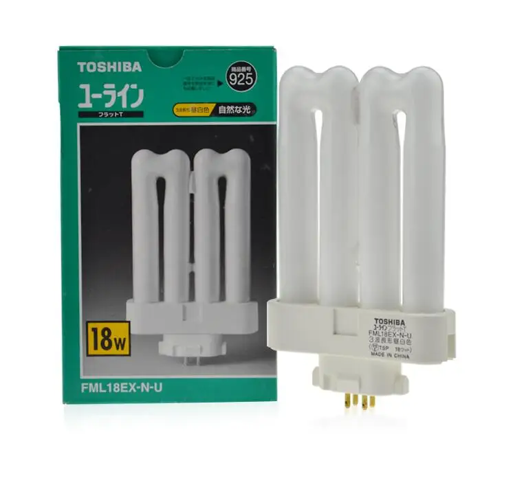 TOSHIBA 18W FML18EX N U CFL компактная флуоресцентная лампа N/2 FML 18EX дневного света 4