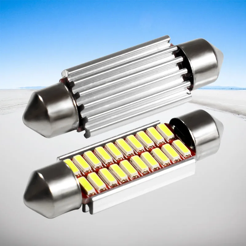 

NEW 39mm 6413 C5W C10W SV8.5 Super Bright 20 SMD 4014 LED CANBUS NO ERROR Car Festoon Lamp Auto Housing Bulb Interior Dome Light