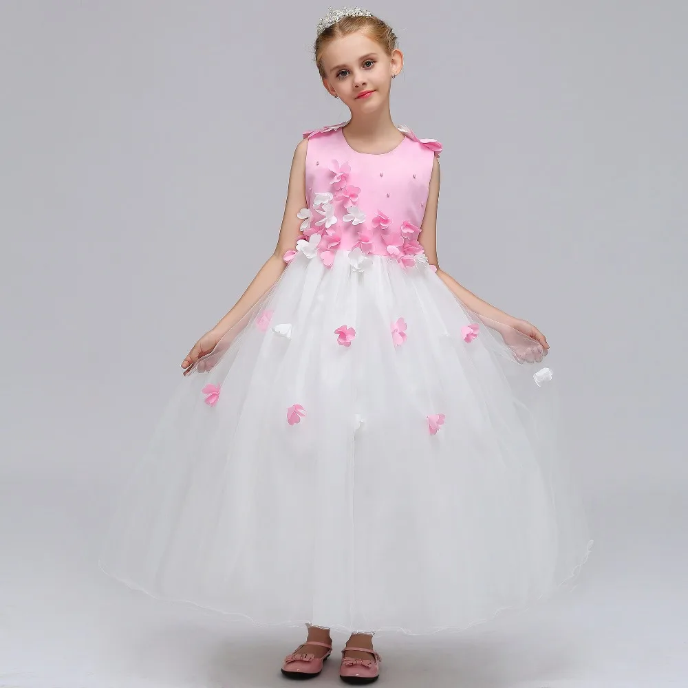 

Kids Princess Dresses 2018 Flower Girl Dress Summer Clothes Girl Baby Girl Wedding Dresses Kids's Party Wear Costume For Girl