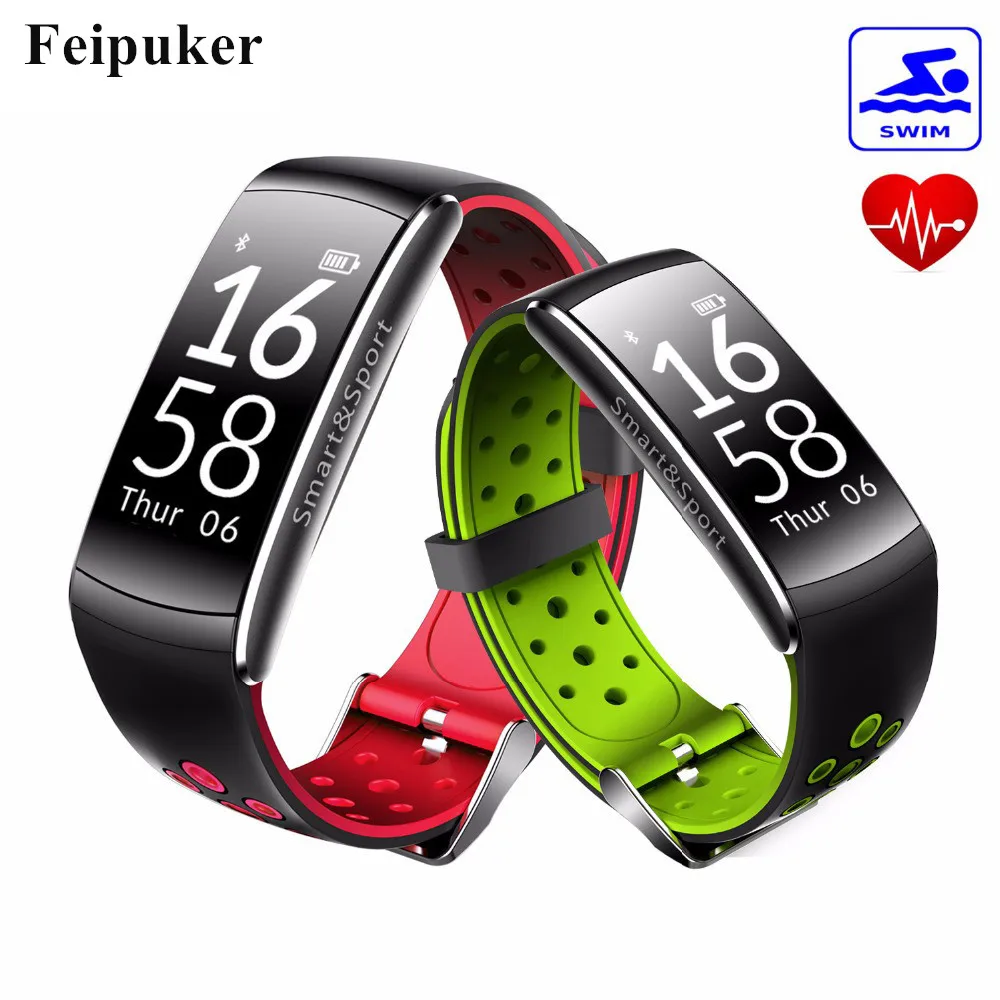 

Feipuker Waterproof Heart Rate Band Monitor Wristband Bracelet Wrist Smart Watch Futural Digital Drop Shipping PK CK11
