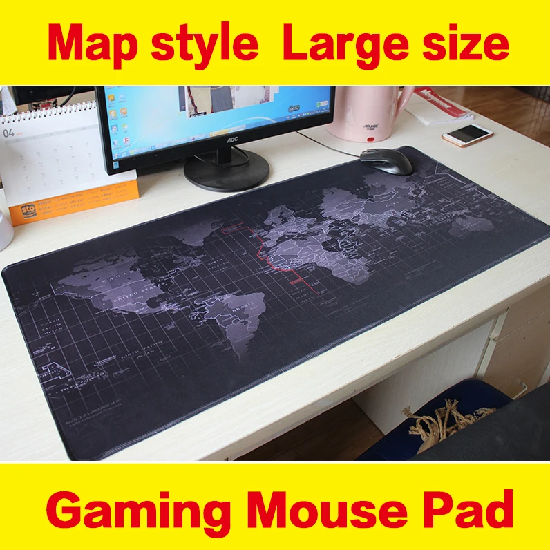 groei Moderator deelnemen Newest Rubber Huge Extra Xl Large Size Gaming Mouse Pad Locked 900*400  1000*500mm For Optical Trackball Laser Mouse Map Style - Mouse Pads -  AliExpress