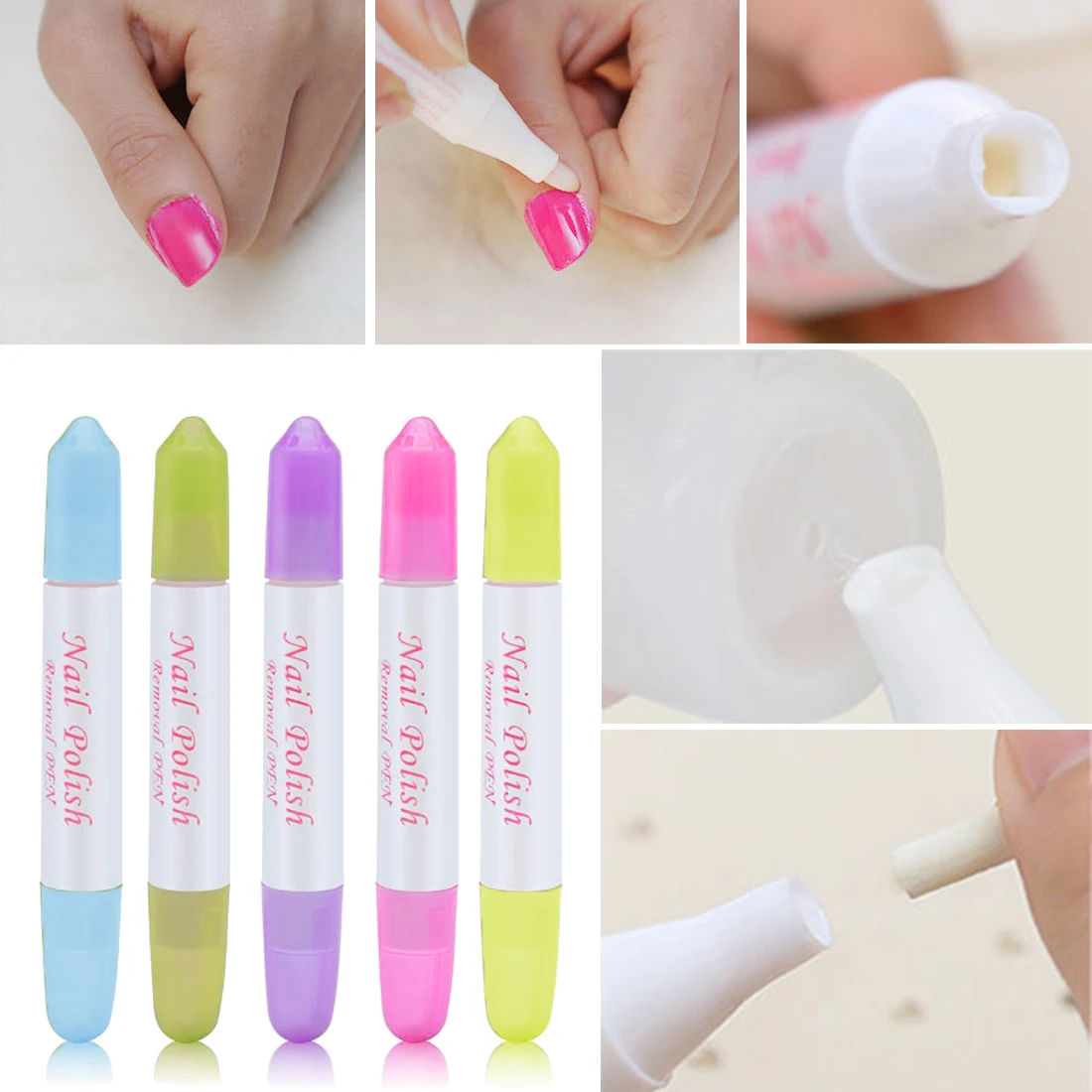 Nail Polish Remover Pen Manicure Cleaner Nail Polish Corrector Remover Pen UV Gel Polish Remover