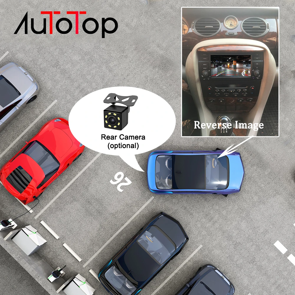 Best AUTOTOP 7" Android 9.0 Car Multimedia Player For BMW E46 M3 Rover 75 Coupe 318/320/325/330/335 1998-2006 Car DVD GPS Navigation 4