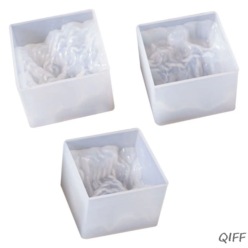 

Silicone Mold Transparent Resin DIY Double Sided Snow Mountain Mould Epoxy Resin Molds for Jewelry Crafts Decorations Making