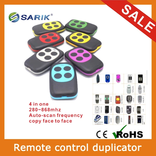 

2pcs/lots Multi Frequency 280-868mhz Remote Control Duplicator Rolling Code Face To Face