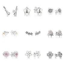 9 стилей, 1 пара, женские серьги-гвоздики, цветок, сердце, кристалл, сделай сам, серьги высокого качества, женские свадебные украшения