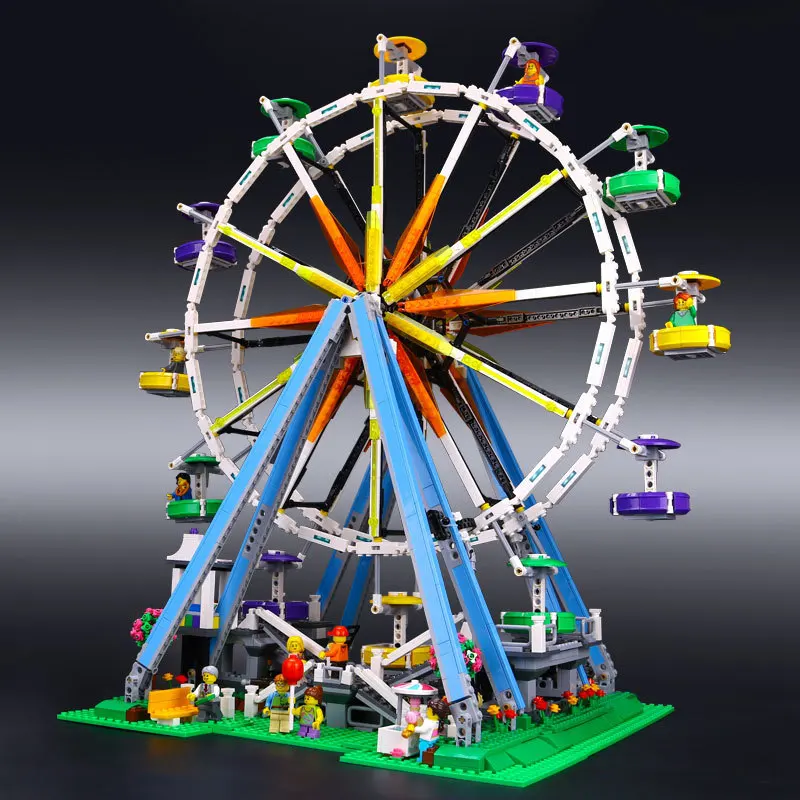 

Lepin 15012 City Expert Ferris Wheel Model Building Assembling Block Bricks Compatible legoing 10247 Model Educational Toy