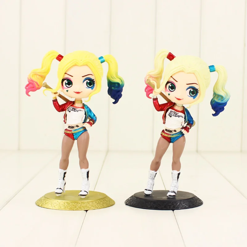 

15cmPVC Q Posket Figures Harley Quinn Suicide Squad Model Figure Statue Model cute hot good quality Christmas festival gift kid