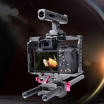 

WARAXE 2798 Quick Release SmallRig Camera Kits with Camera Cage & Handle & Rods for Sony A7 & A7S & A7R & A7R II & A7S II