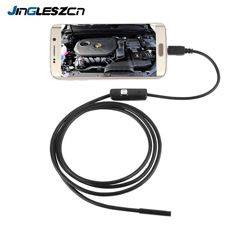 Мини эндоскоп камера 1 м/1 5 м/2 м/3 м/5 м PC Android 8 мм водонепроницаемый инспекционный