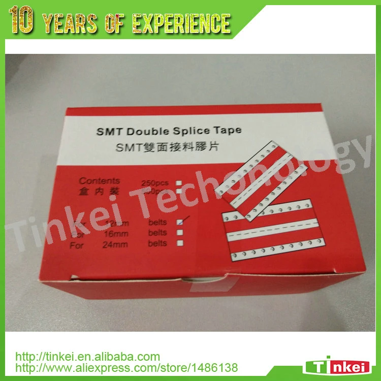 0112C+ 12mm smt double splice tape yellow 500pcs/box | Обустройство дома