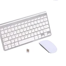 2,4 г ультра-тонкий шоколадный ключ Беспроводной набор с клавиатурой и мышью для Apple Стиль Mac ПК WindowsXP/7/8/10 Tv Box русская наклейка