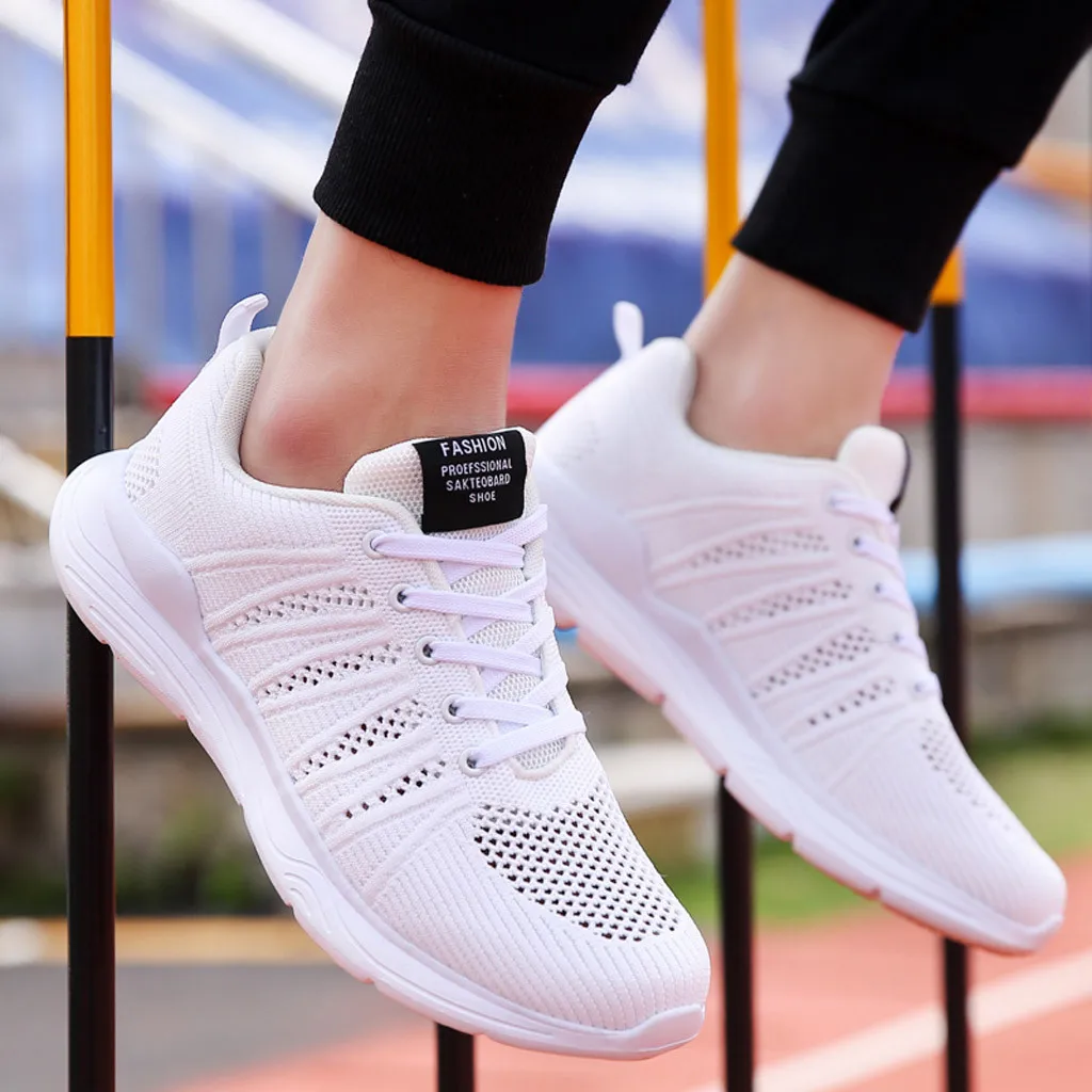 Fashion Womens Mens Sneakers Sports Running Gym Breathable Walking Casual Shoes