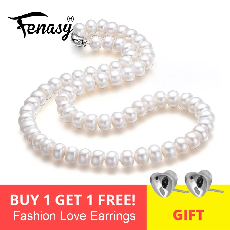 FENASY fine AAAA высокое качество натуральный пресноводный жемчуг ожерелье для женщин 2018