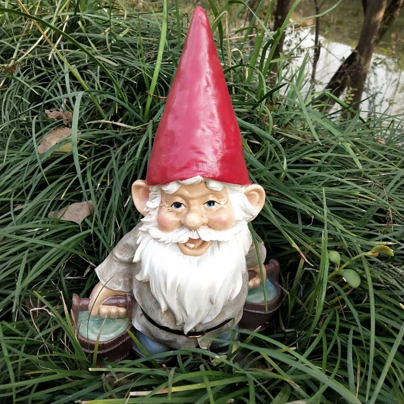 NEGJ Resin DoctorA Garden Gnome Dwarf ElfA Outdoor Courtyard