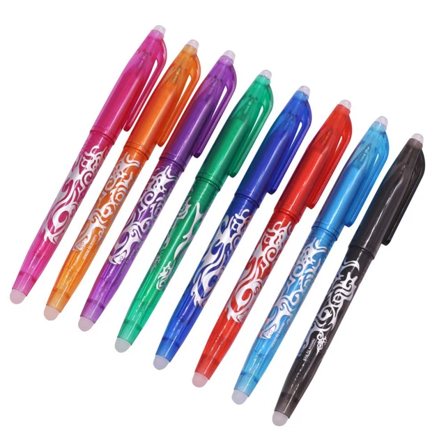 Best Price Erasable pen 3 pcs Or Refill 3 pcs Erasable Ballpoint Pen Highlighter Color Ink 0.5mm Bullet Nib Water-based Gel Pen Stationery