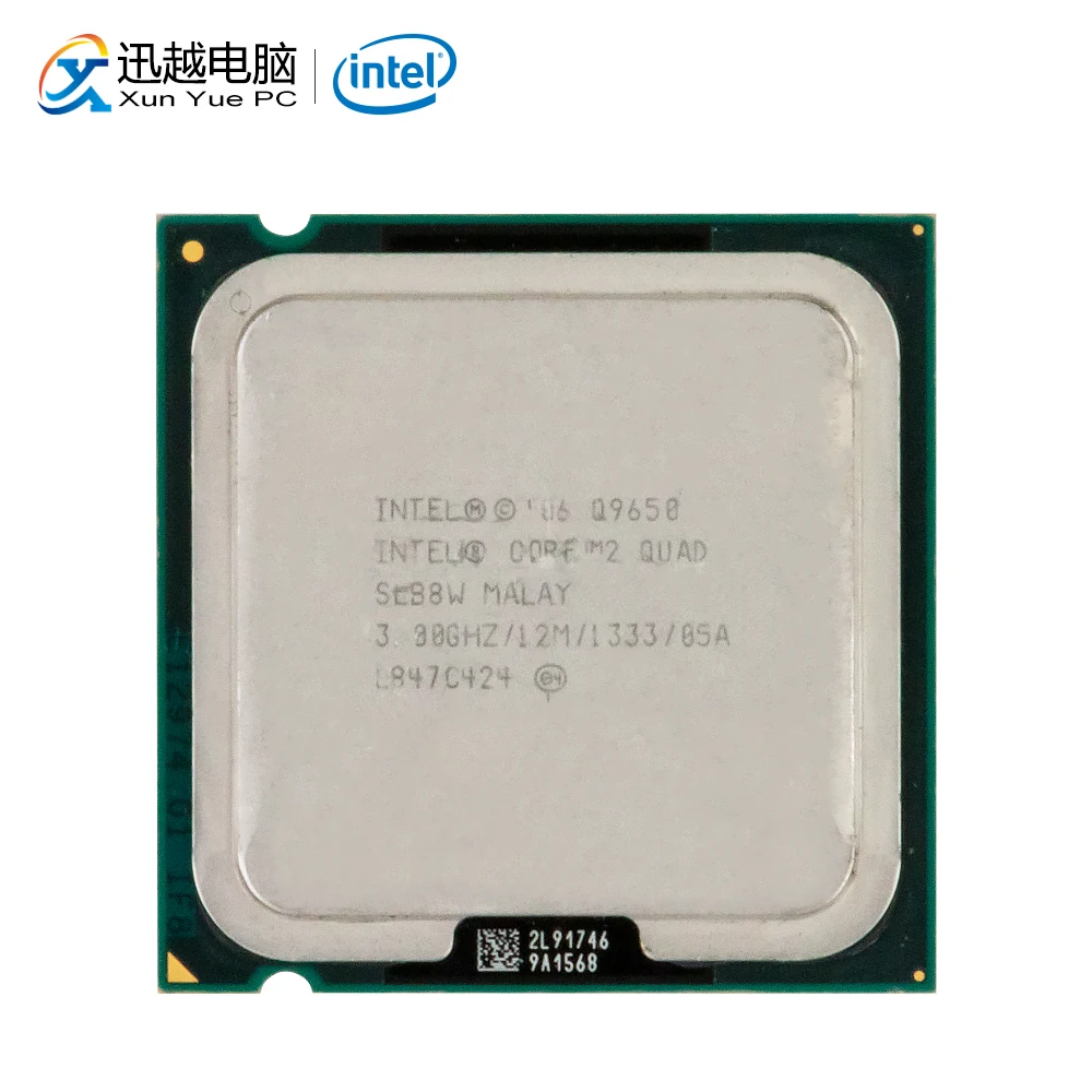 Intel Core 2 Quad Q9650 настольный процессор четырехъядерный 3,0 ГГц 12 Мб кэш-память FSB 1333 LGA 775 9650 используемый процессор