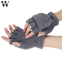 WOMAIL подходит для женщин, девушек и девочек. руки запястье теплые зимние перчатки без пальцев митенки jan30/P fed30