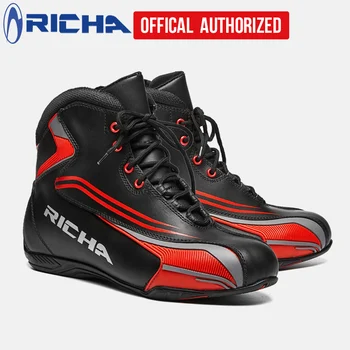 

RICHA motorcycle riding boots men waterproof breathable racing shoes motorcycle travel anti-drop motorcycle short boots