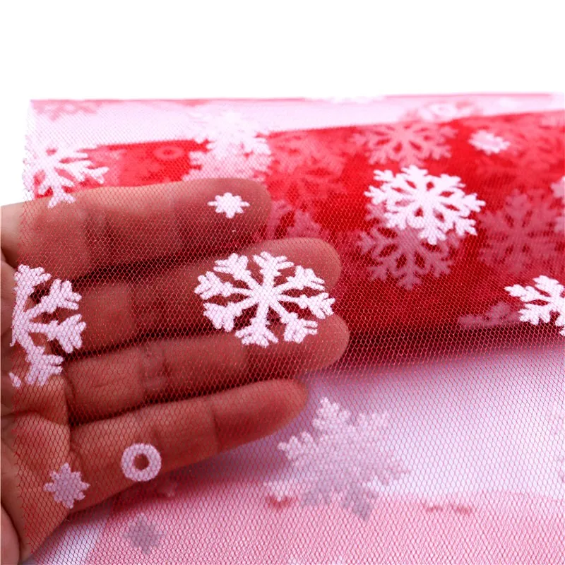 10 ярдов Снежинка Тюль Ткань DIY Детский душ юбка пачка Свадебные подарки вечерние