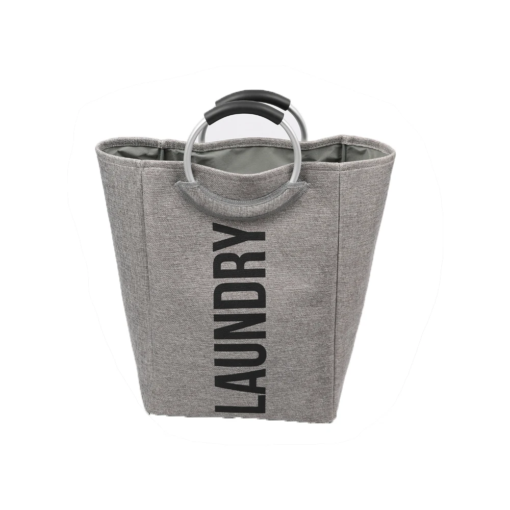 linen laundry basket with aluminum handle (8)