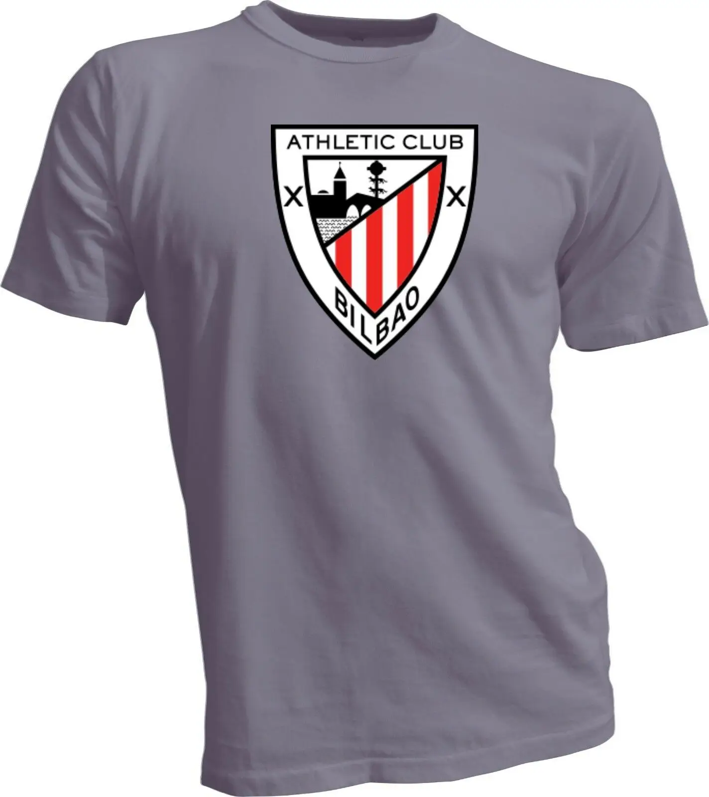 

Athletic Club Bilbao Los Leones Spain La Liga Soccer Football Gray T-Shirt NEW