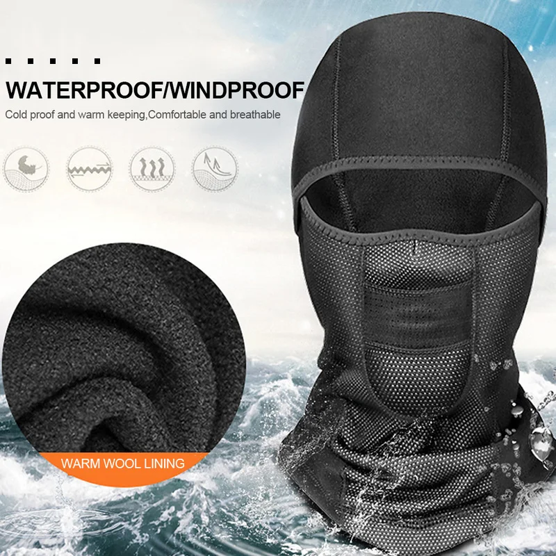 

Motorcycle Balaclavas Face Mask Full Face Fleece Cap Winter Warm Windproof for Ski Snowboard Cycling Riding Mountaineering