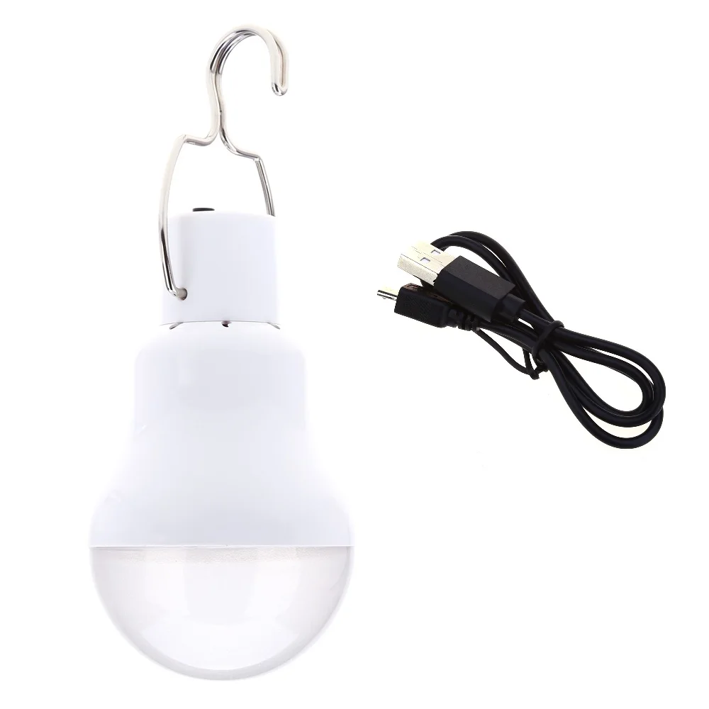 

1PC 1.2W 110LM USB Powered LED Bulb Over-Discharge Protection Energy Saving LED Lamp Rechargeable Camping Hiking LED Bulb USB
