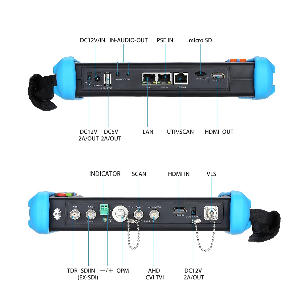 SEESII 7 "4 к CCTV IP тест er монитор 8 Гб SDI TVI CVI AHD CVBS камера безопасности мультиметр ptz poe тест wifi HDMI видео Onvif вход