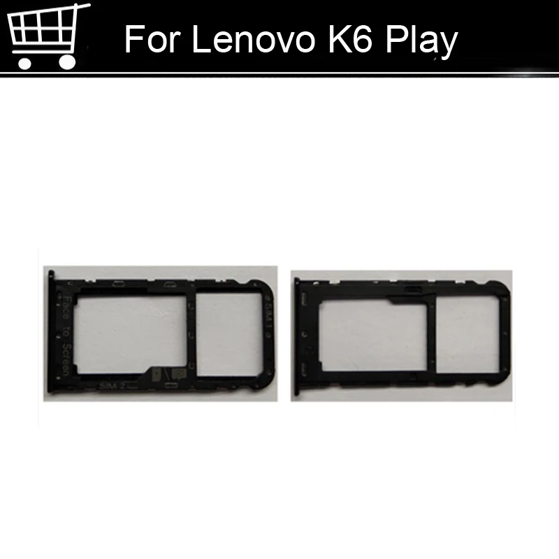 Оригинальный новый лоток для SIM-карты Lenovo K6 Play Enjoy L38082 серебристый SD-карты