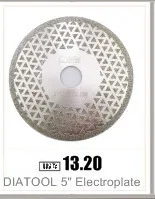 DIATOOL 5" Electroplated diamond cutting & grinding disc Bore 22.23 Diameter 125MM Both side coated diamond saw blade