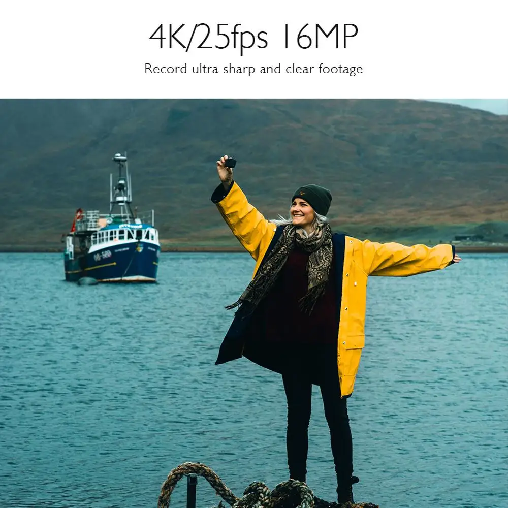  Go AKASO EK7000 Pro Action Camera Ultra HD 4K WiFi 1080P/60fps 2.0 LCD 170D Lens Helmet Cam Waterpr