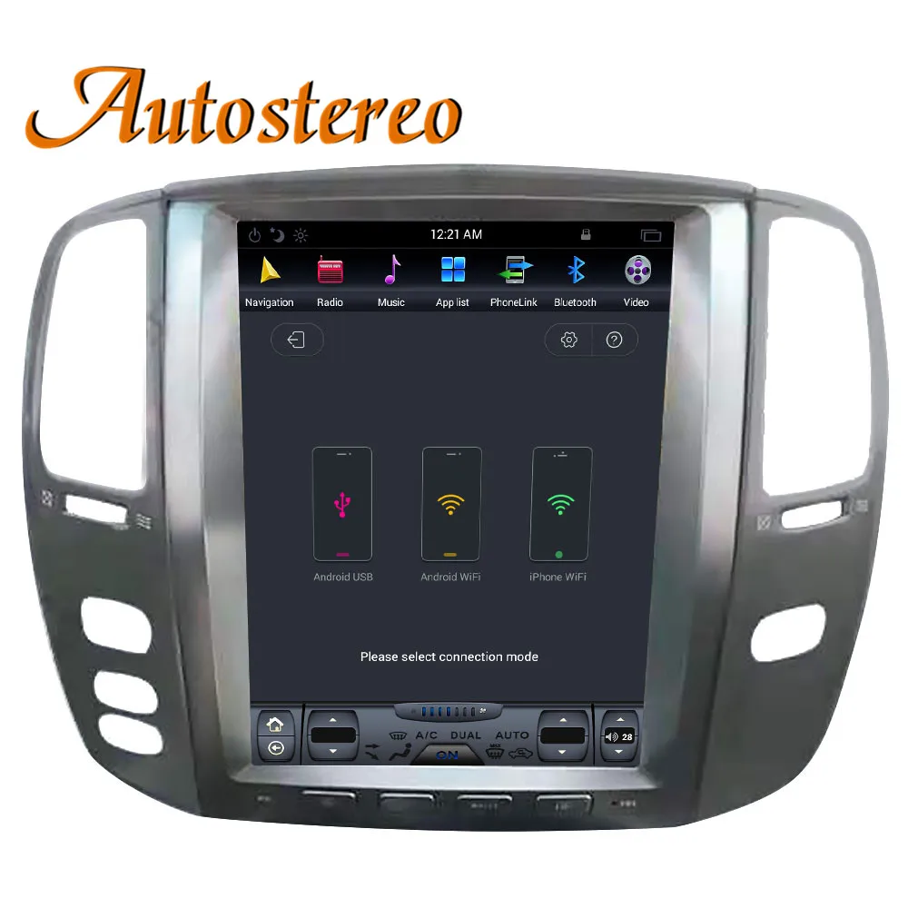 Top Tesla style Android Car GPS Navigation For Lexus LX470 2002-2007 headunit multimedia radio tape recorder no DVD player 4K stereo 4 Top Tesla style Android Car GPS Navigation For Lexus LX470 2002-2007 headunit multimedia radio tape recorder no DVD player 4K stereo 4