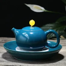 Dehua керамика чайный набор кунг-фу чайный набор для путешествия печи красоты горшок с чайным лотком