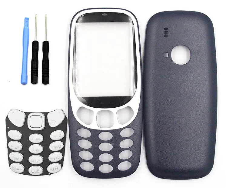 Новый Classia Корпус Обложка рамка Батарея двери чехол клавиатура для Nokia 3310 и
