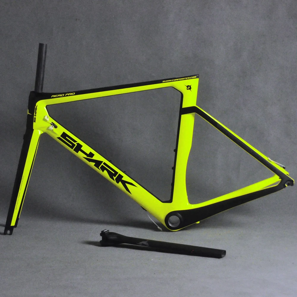 Carbon Road Bike AERO Frame Shark Painting Seatpost Frameset Bicycle Frame UAM Cycling Supplies