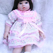 Новинка NPK 22 дюйма 55 см силиконовые куклы-Младенцы реалистичные кукла, игрушки для девочек bonecas лучший подарок на день рождения детей