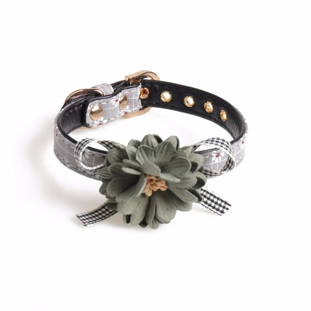 PipiFren Small Dogs Collars Flower Puppy Animals Accessories For Pet
