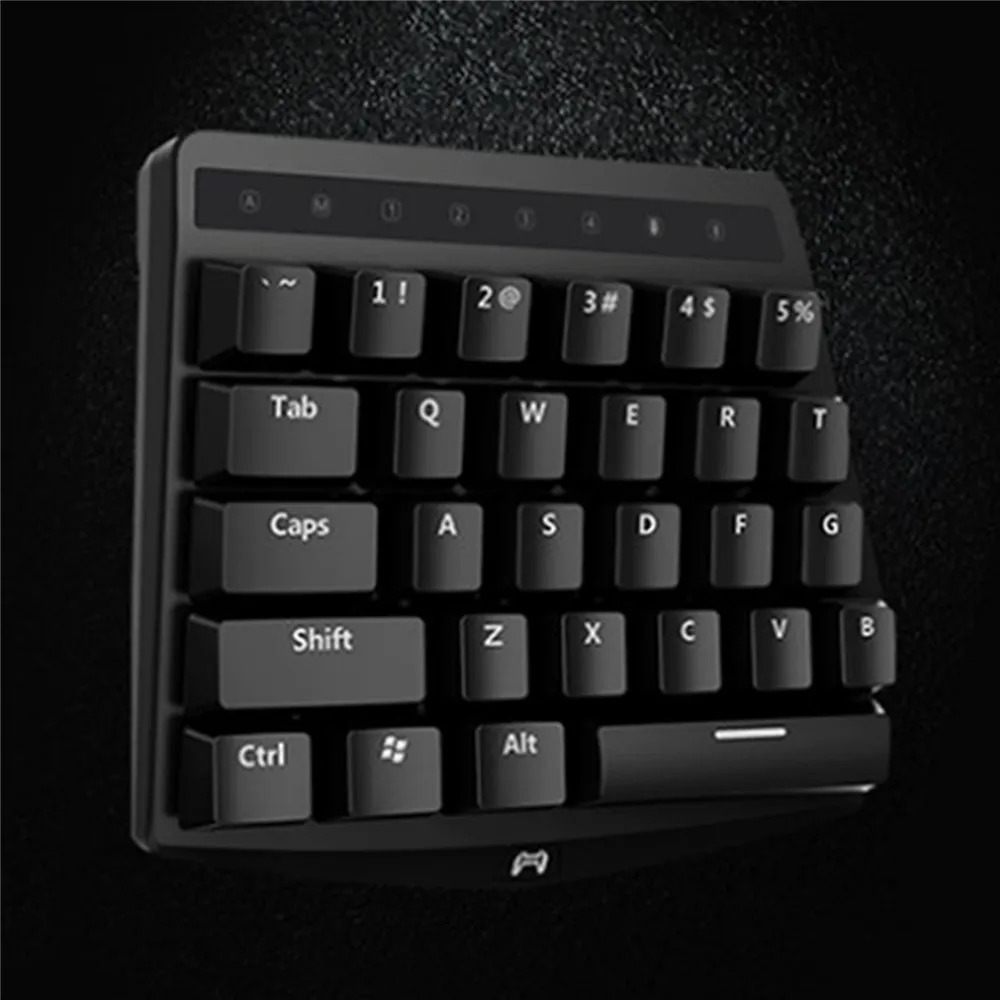  XBERSTAR One Hand PUBG Mobile Mechanical Keyboard for Android iOS iPhone LED Mini Keyboard Game Per