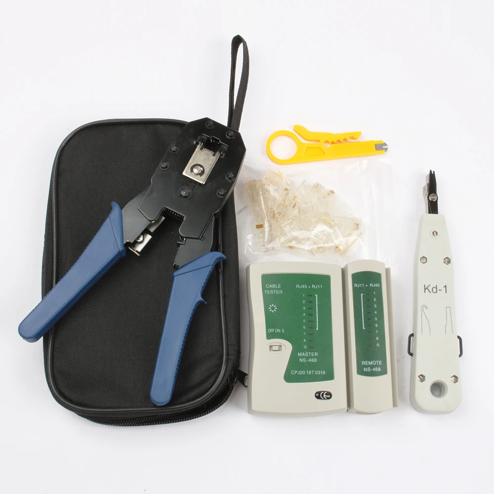 LUBAN Network Cable Tester RJ45 Kit RJ45 Crimper Crimping Tool