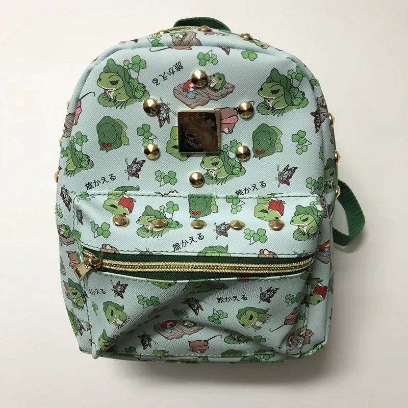 Cute Cartoon Small Travel Frogs backpack Game toy Doll Children