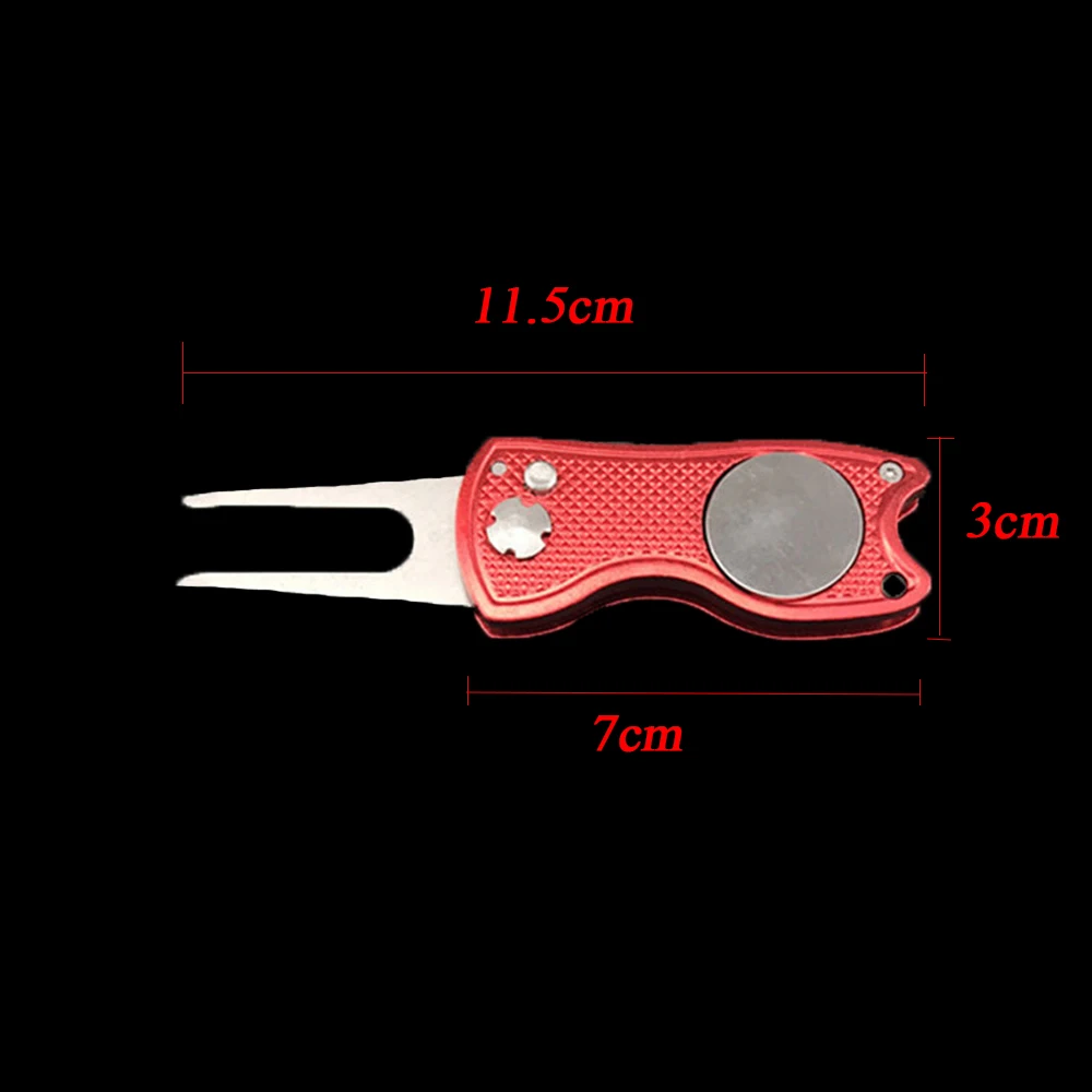 1 шт., нержавеющая сталь, вилка для гольфа, зеленая вилка для гольфа, тренировочный инструмент для гольфа Divot, инструмент для ремонта, инструмент для удаления паза