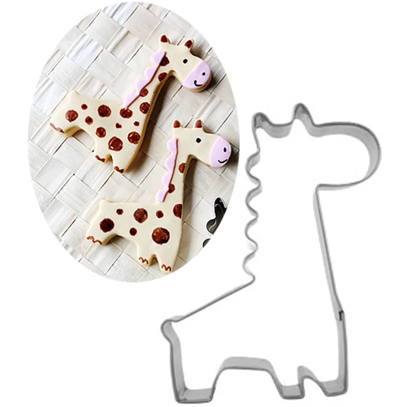 

1pcs Stainless Steel Safari Cookies Cutter Mold Zoo Party Supplies Cute Safari Jungle Theme Birthday Decoration Kids Favor