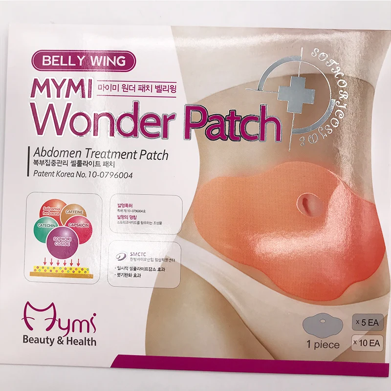 10 шт. Корея MYMI Quick Wonder Health beauty косметический патч на живот для похудения жиросжигатель потеря веса нетканые ткани планшет