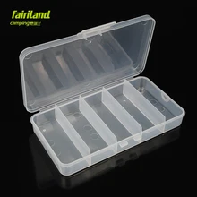 "* 4" Средний размер 5 отсеков полипропиленовая коробка для приманки прозрачный органайзер для хранения питьевой рыболовные аксессуары