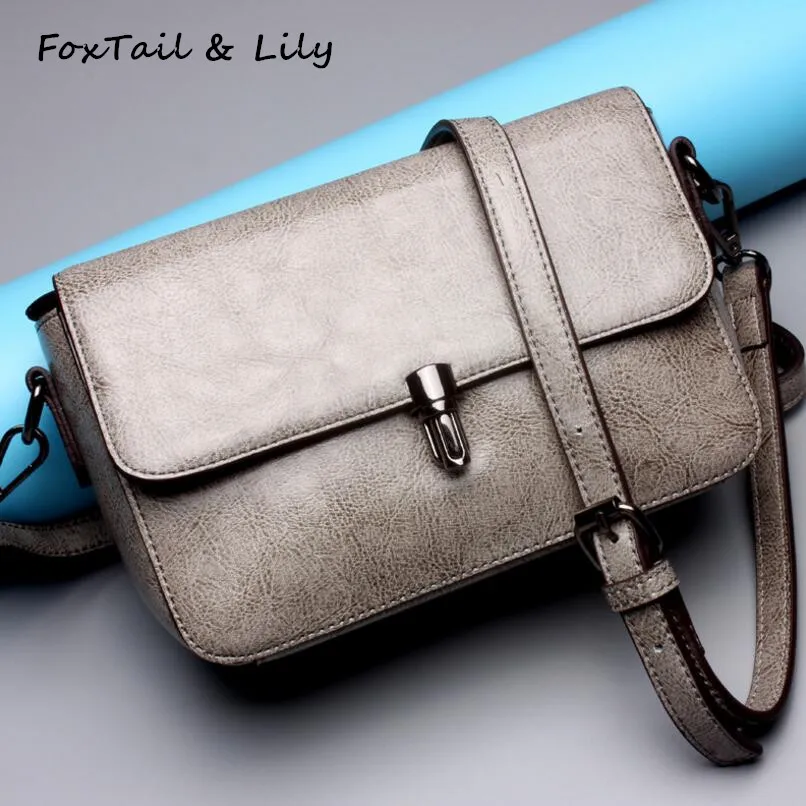 

FoxTail & Lily Luxury Brand Designer Genuine Leather Handbags Women Small Shoulder Messenger Bag Female Mini Crossbody Bags Hot