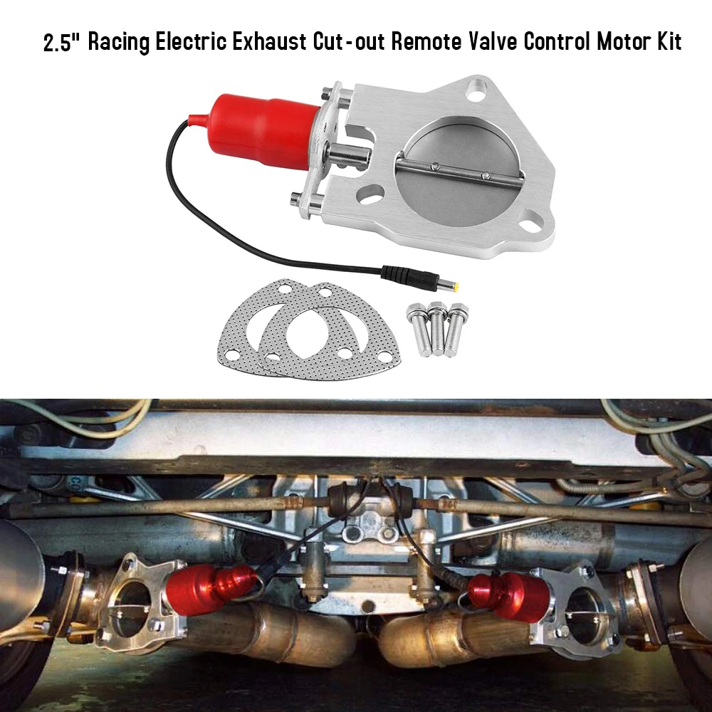 

2.5" 3" Racing Electric Exhaust Cut-out Remote Valve Control Motor Kit Car Exhaust Cut-out